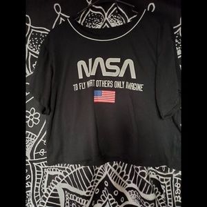 Cropped NASA shirt!